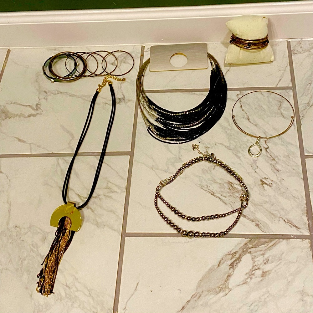 A variety of jewelry